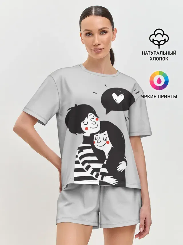 Женская пижама с шортами