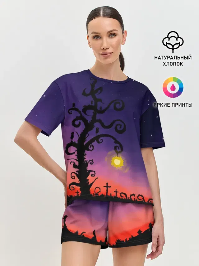 Женская пижама с шортами