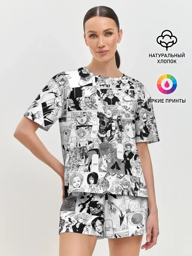 Женская пижама с шортами