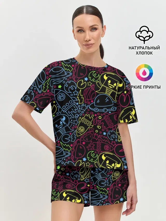 Женская пижама с шортами