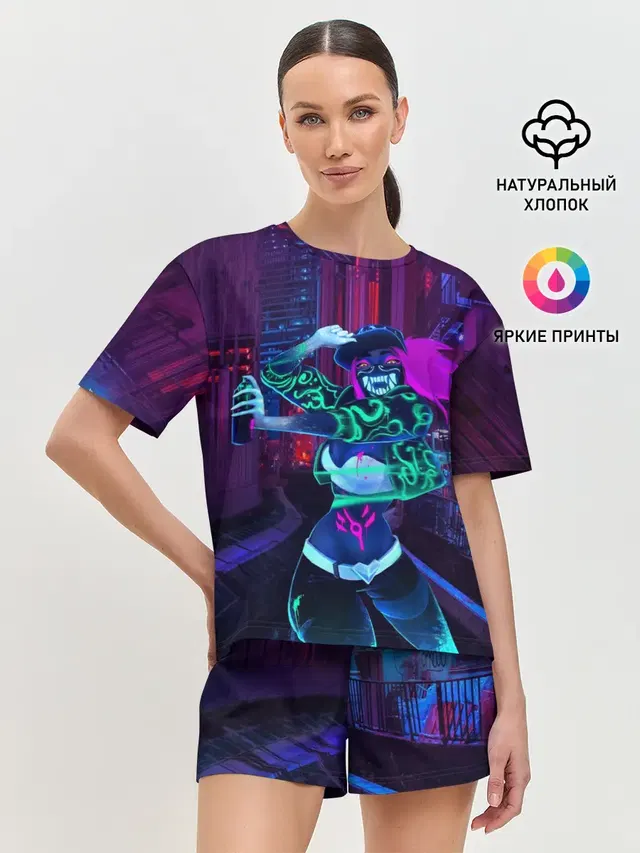 Женская пижама с шортами
