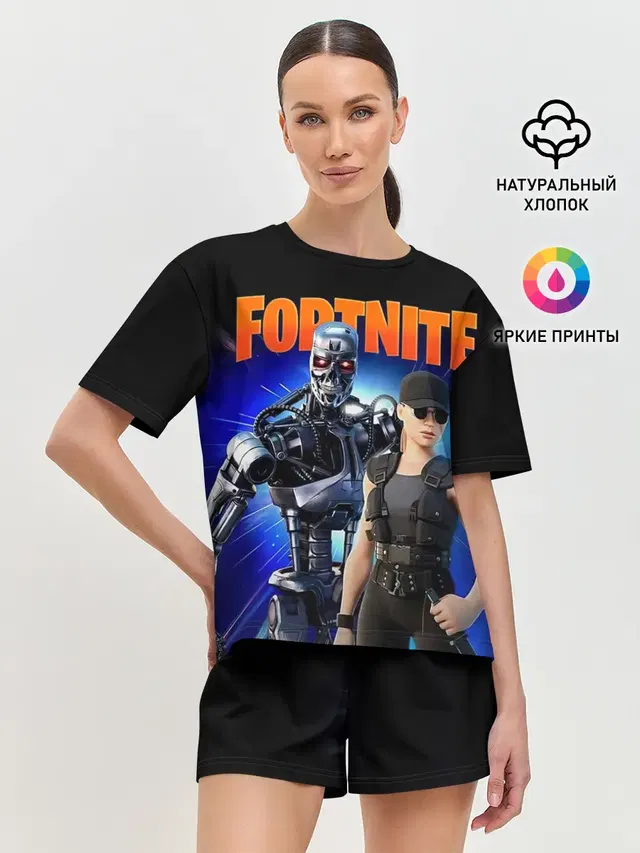 Женская пижама с шортами