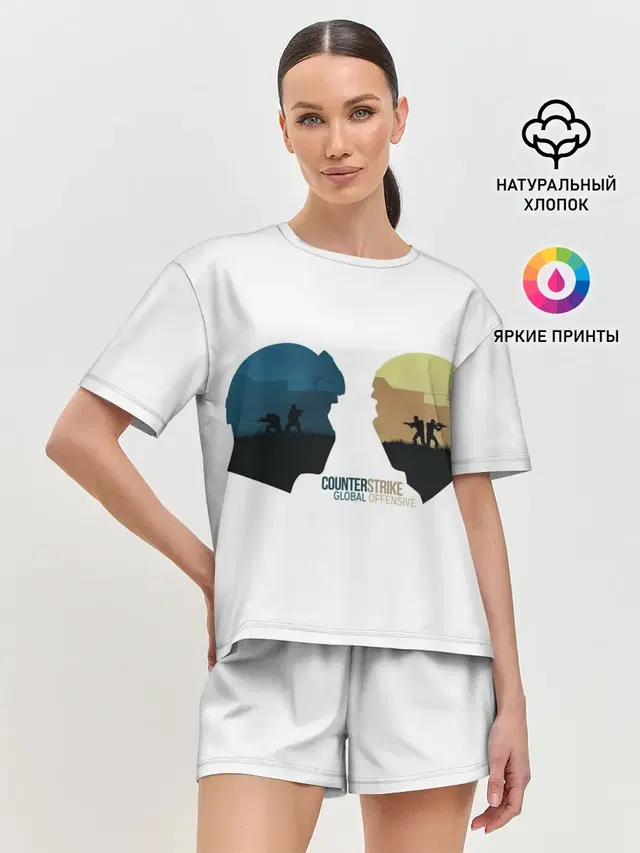 Женская пижама с шортами