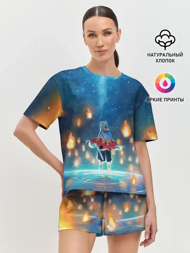 Женская пижама с шортами
