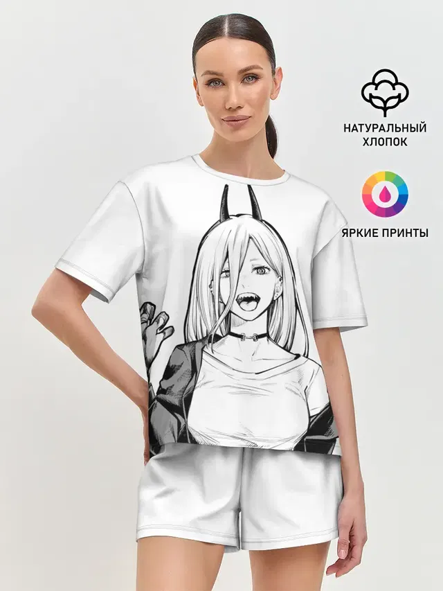 Женская пижама с шортами