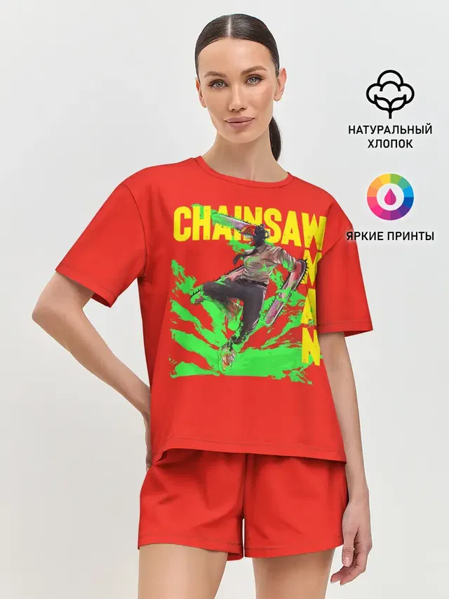 Женская пижама с шортами