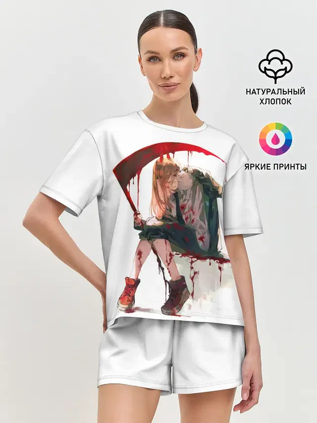 Женская пижама с шортами