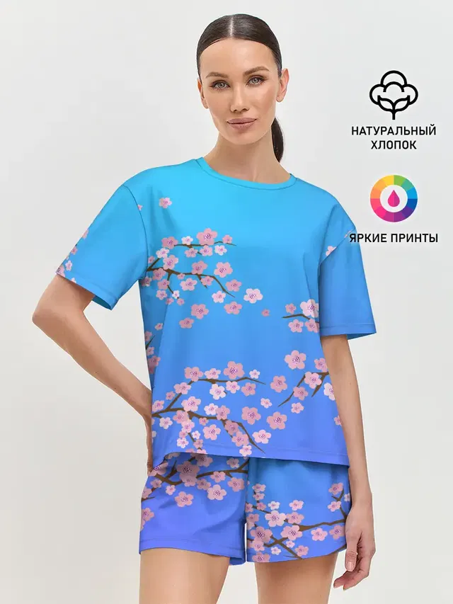 Женская пижама с шортами