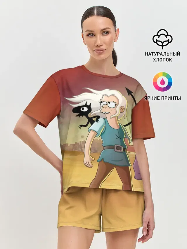 Женская пижама с шортами