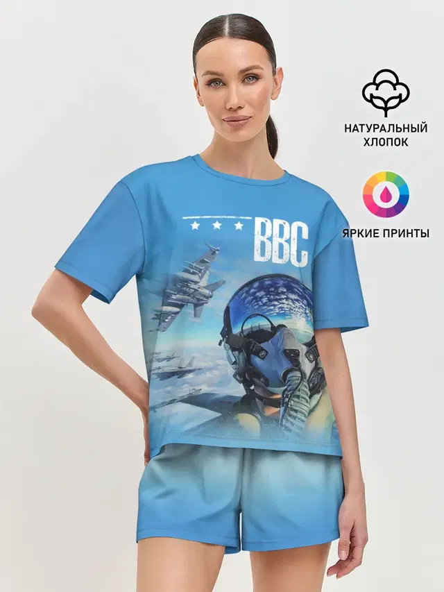 Женская пижама с шортами