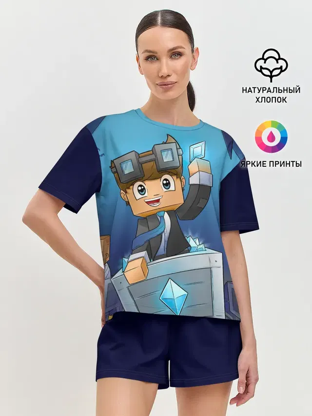 Женская пижама с шортами