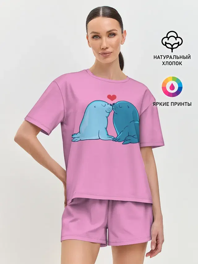 Женская пижама с шортами