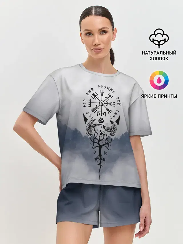 Женская пижама с шортами