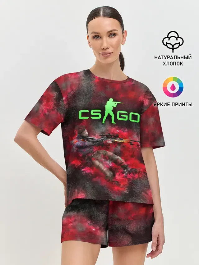Женская пижама с шортами
