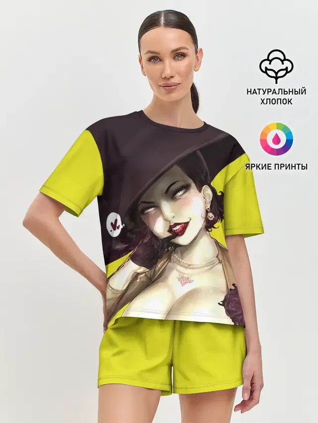 Женская пижама с шортами