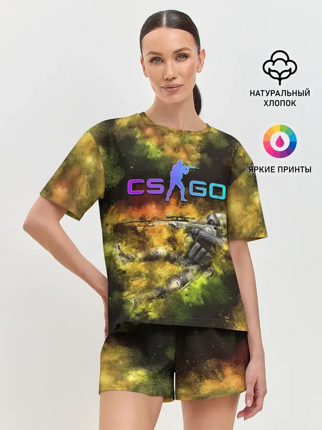 Женская пижама с шортами