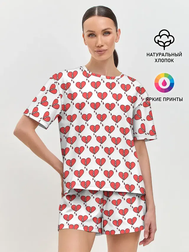 Женская пижама с шортами