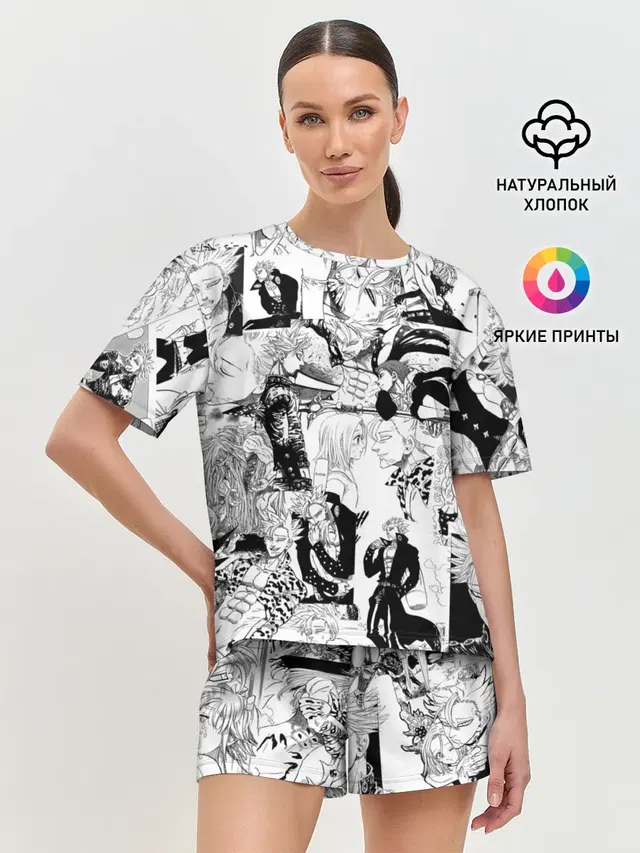 Женская пижама с шортами