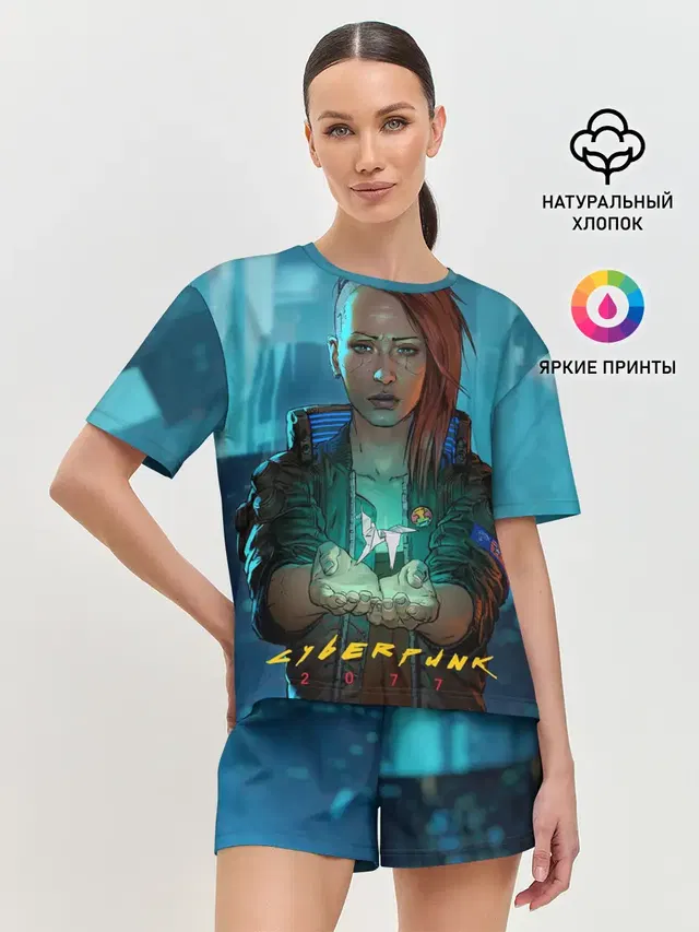 Женская пижама с шортами