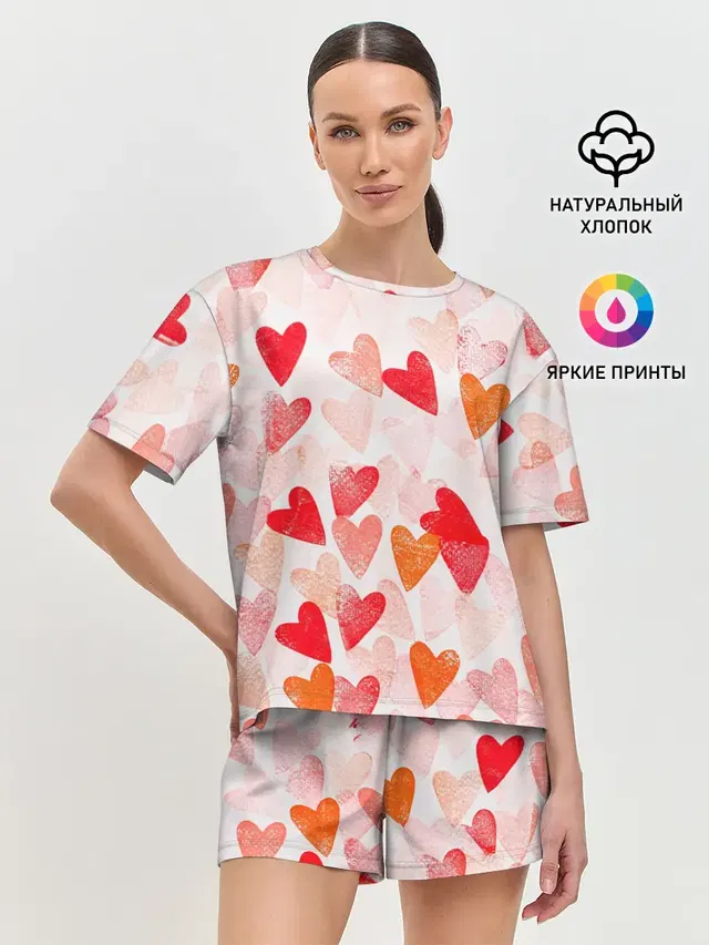 Женская пижама с шортами