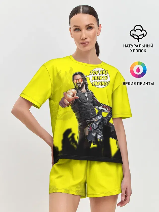 Женская пижама с шортами