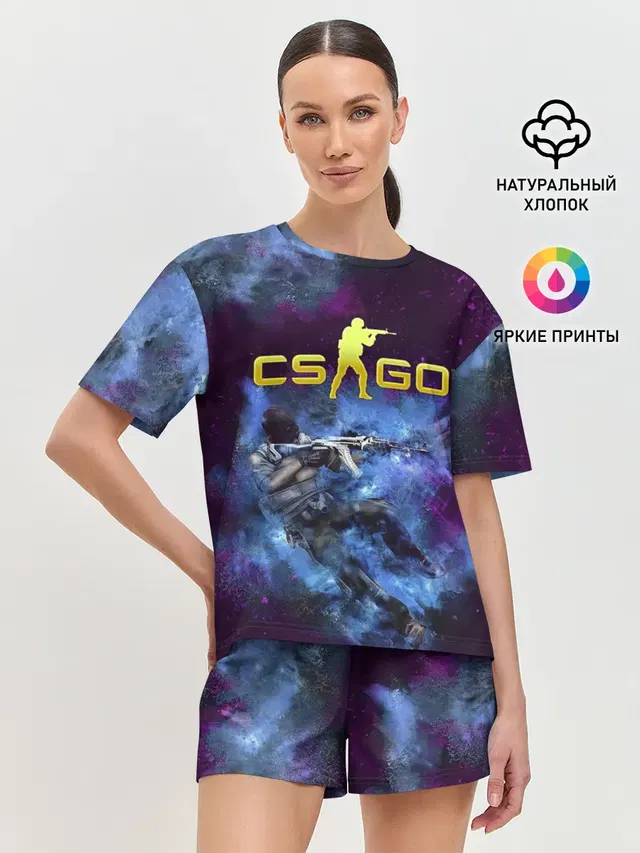 Женская пижама с шортами