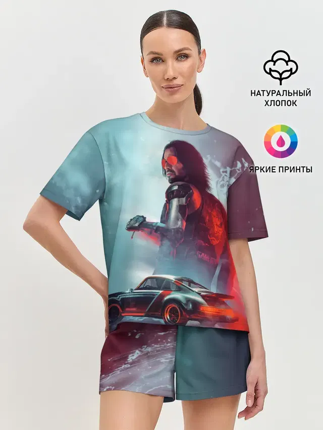 Женская пижама с шортами