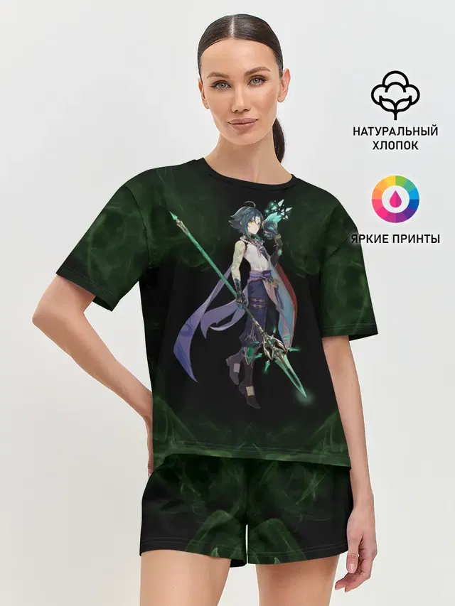 Женская пижама с шортами