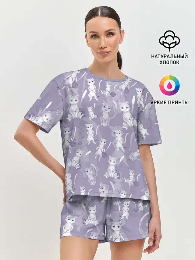 Женская пижама с шортами