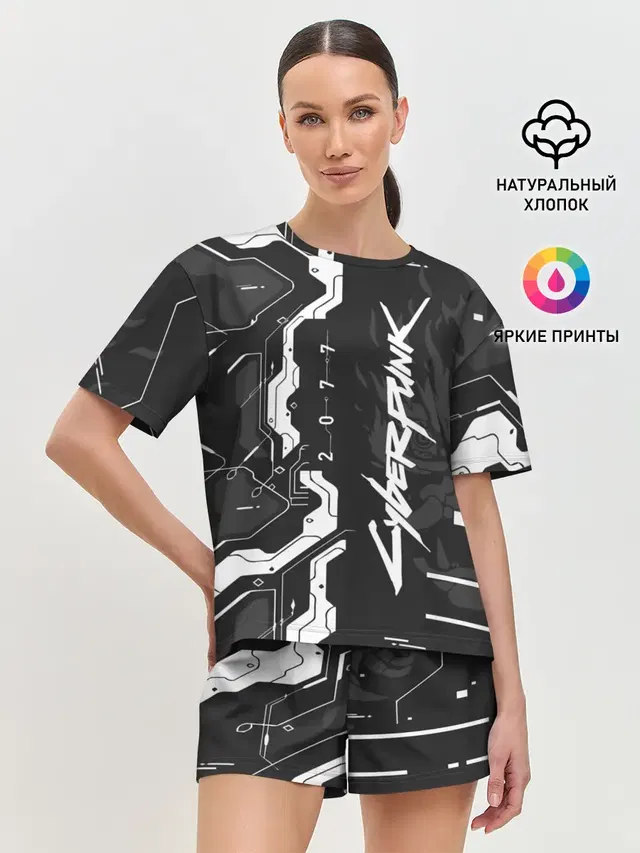 Женская пижама с шортами
