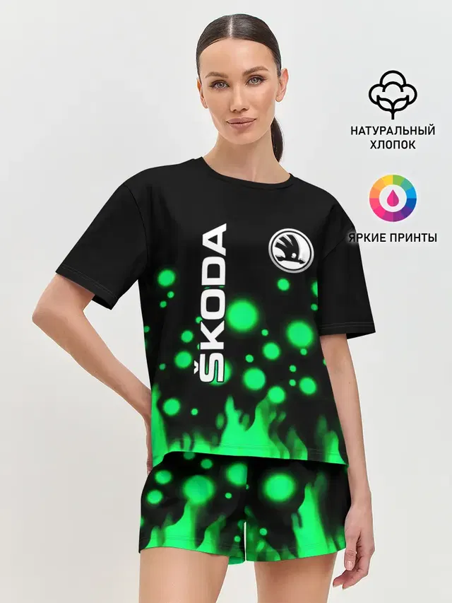 Женская пижама с шортами