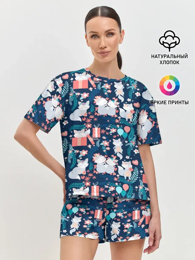 Женская пижама с шортами