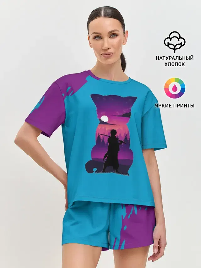 Женская пижама с шортами