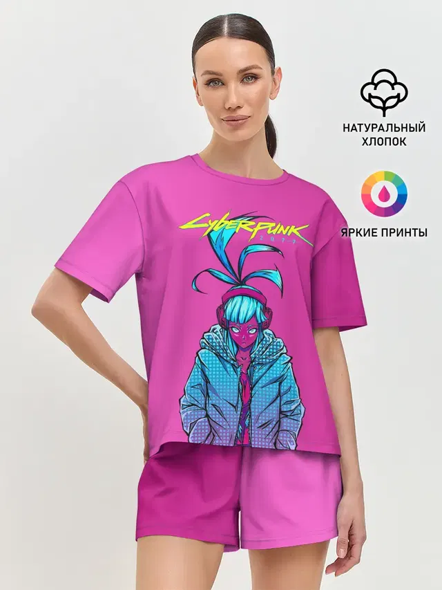 Женская пижама с шортами