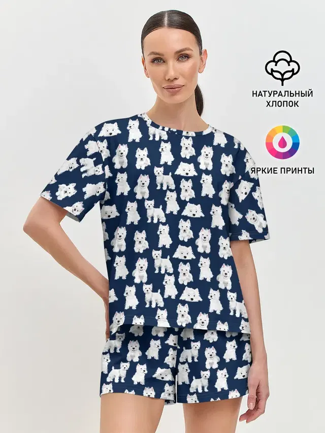 Женская пижама с шортами