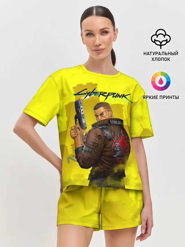Женская пижама с шортами