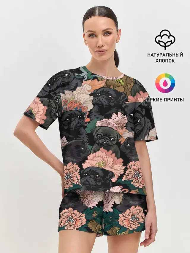 Женская пижама с шортами
