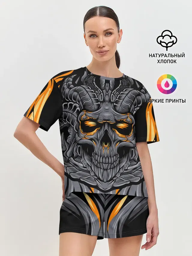 Женская пижама с шортами