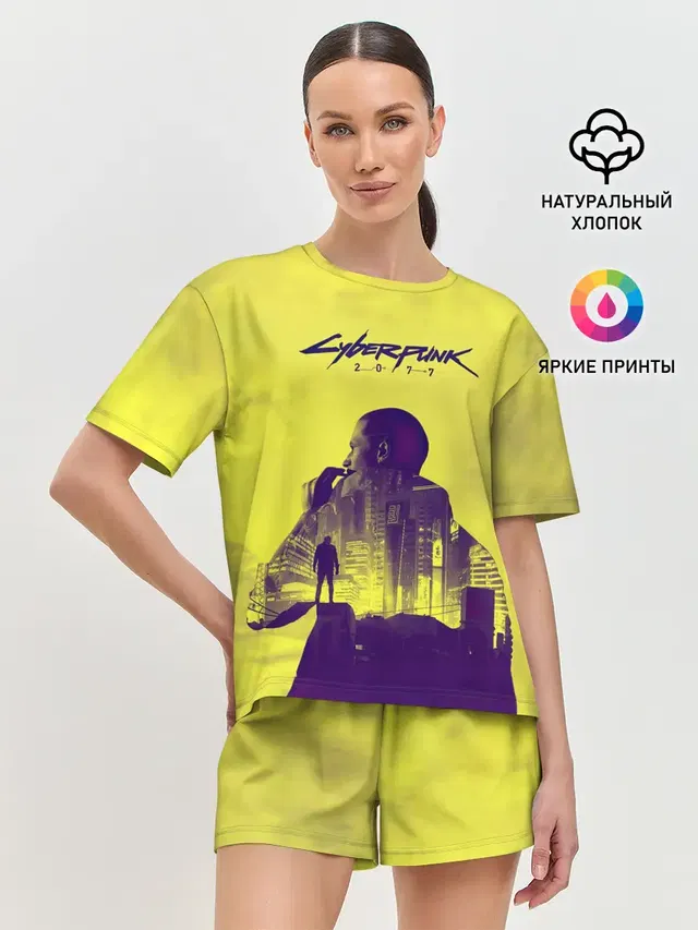 Женская пижама с шортами