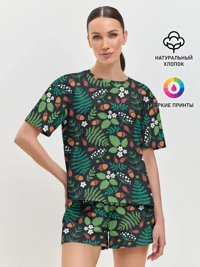 Женская пижама с шортами