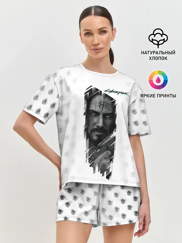 Женская пижама с шортами