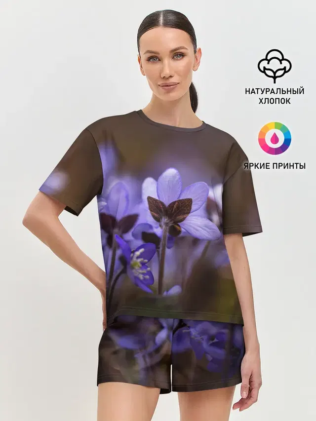 Женская пижама с шортами