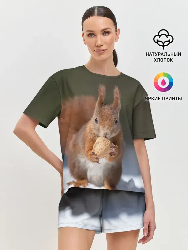 Женская пижама с шортами