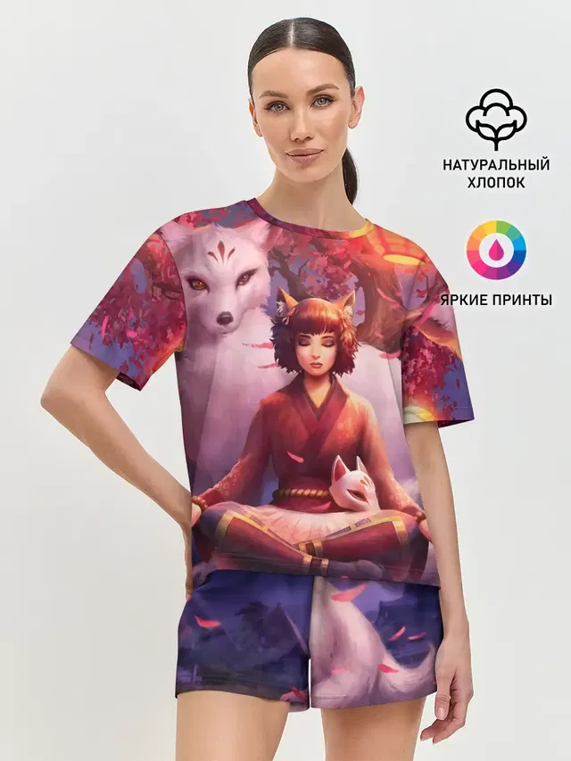 Женская пижама с шортами