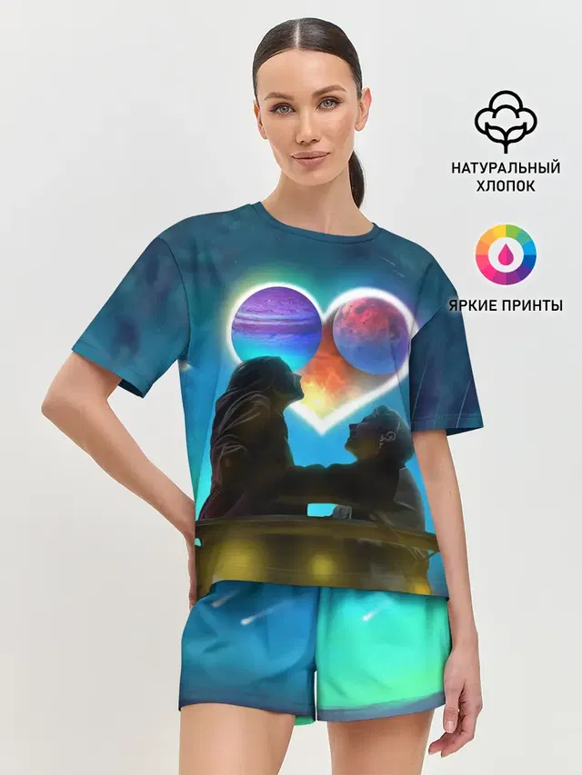 Женская пижама с шортами