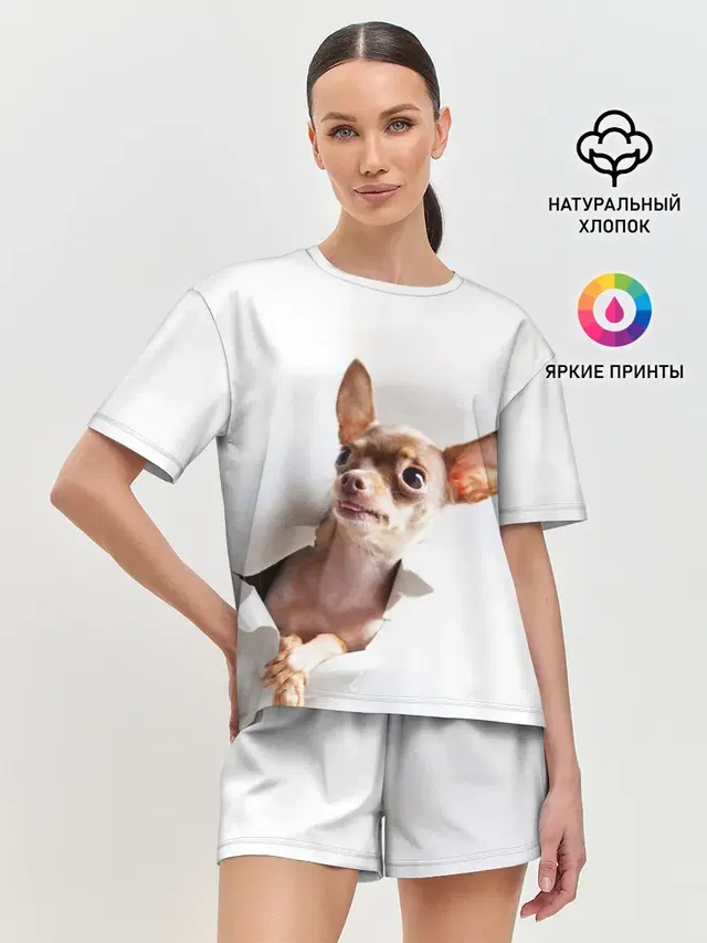 Женская пижама с шортами