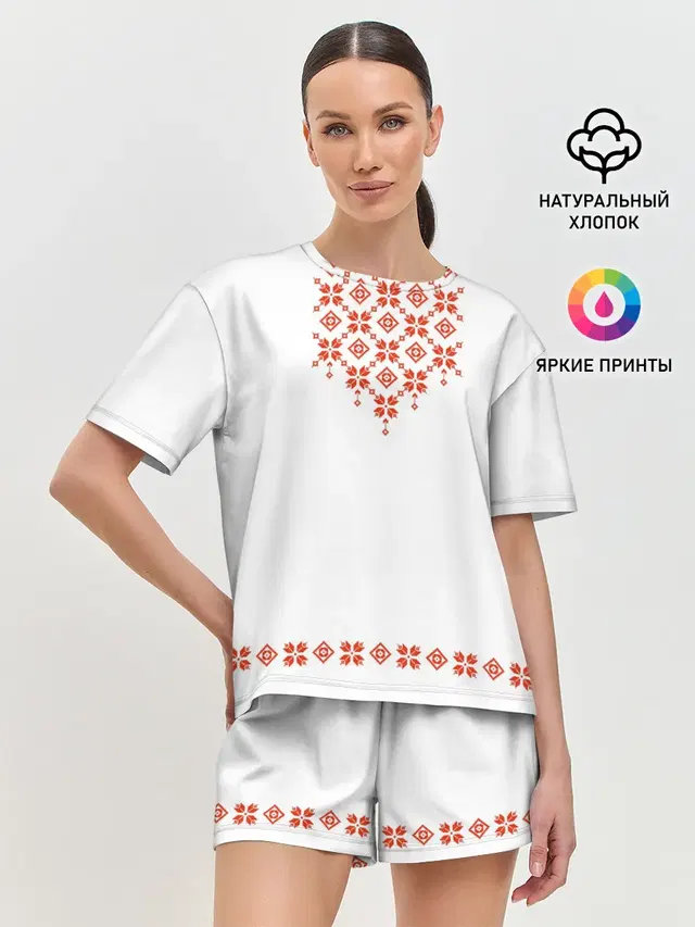 Женская пижама с шортами