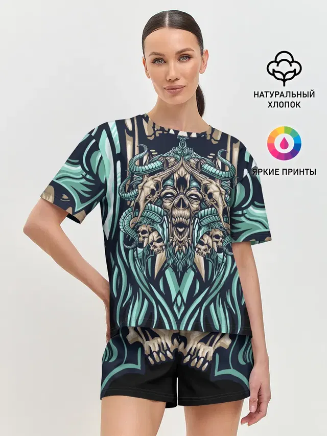 Женская пижама с шортами
