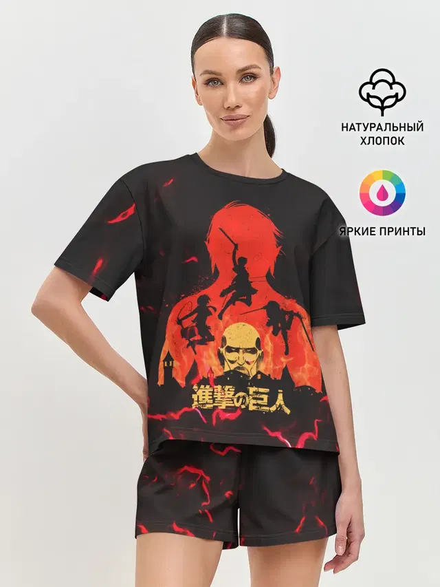 Женская пижама с шортами