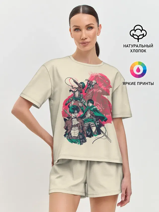Женская пижама с шортами